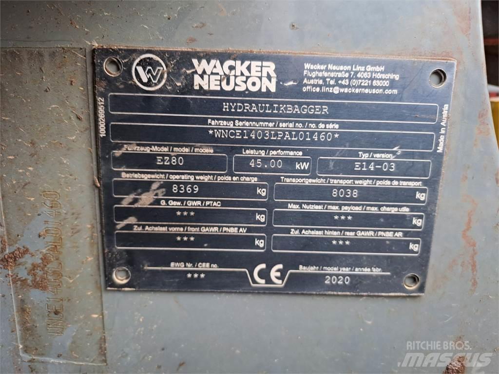 Wacker Neuson EZ80 Escavadoras de rastos