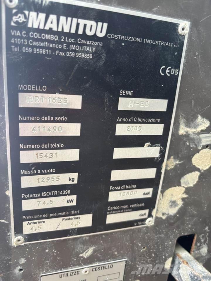 Manitou MRT1635 Manipuladores telescópicos