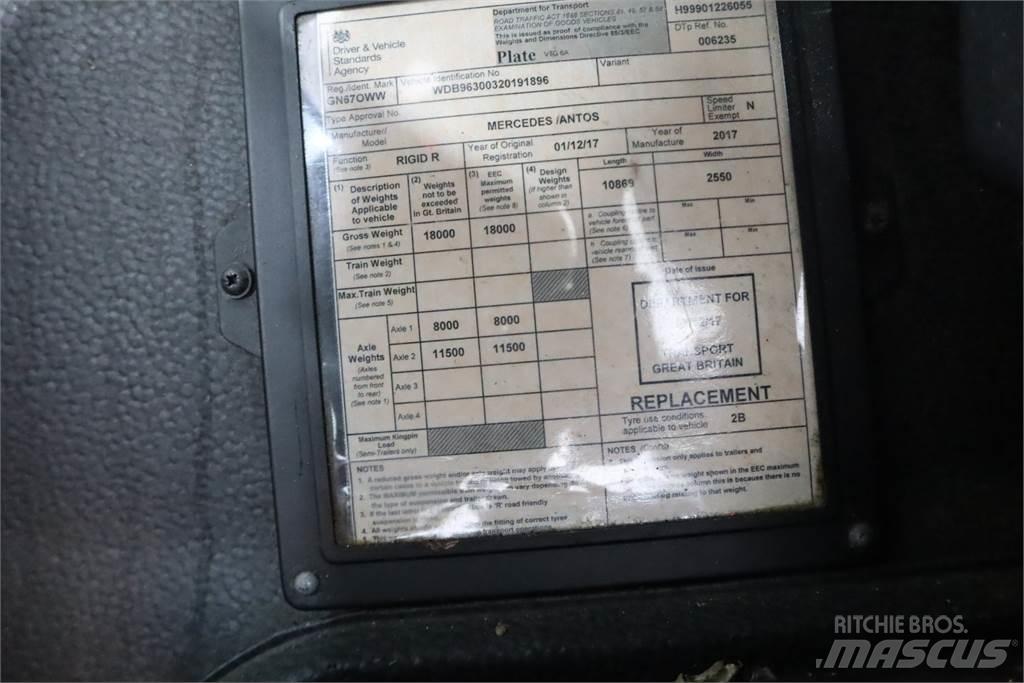 Mercedes-Benz ANTOS 1824 Camiões caixa cortinas laterais