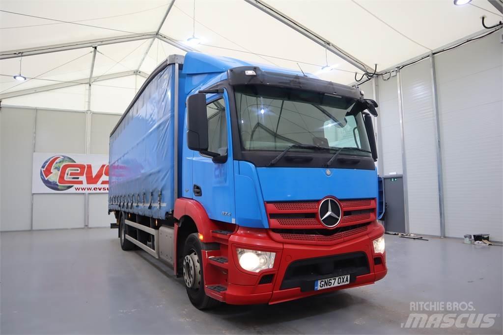 Mercedes-Benz ANTOS 1824 Camiões caixa cortinas laterais