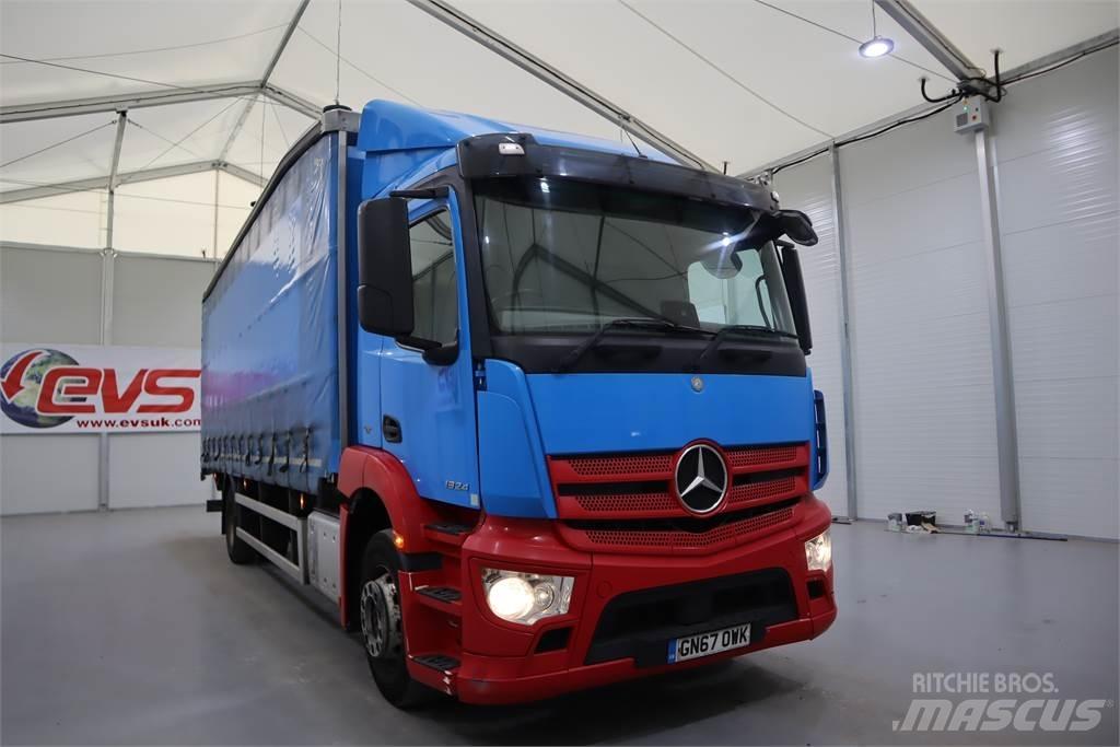 Mercedes-Benz ANTOS 1824 Camiões caixa cortinas laterais