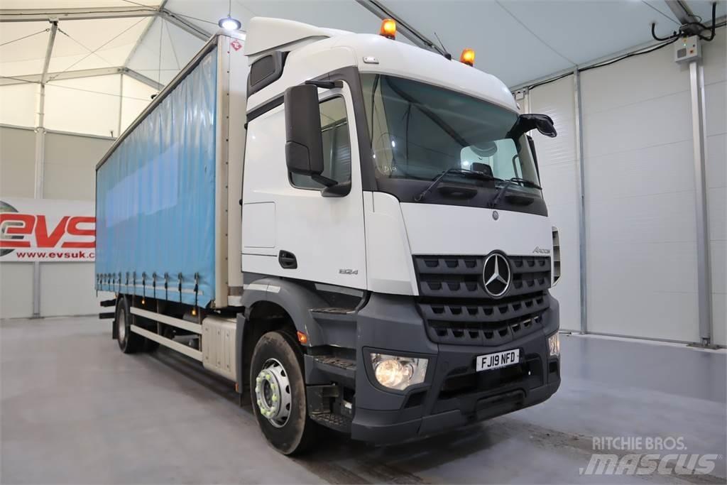 Mercedes-Benz Arocs 1824 Camiões caixa cortinas laterais