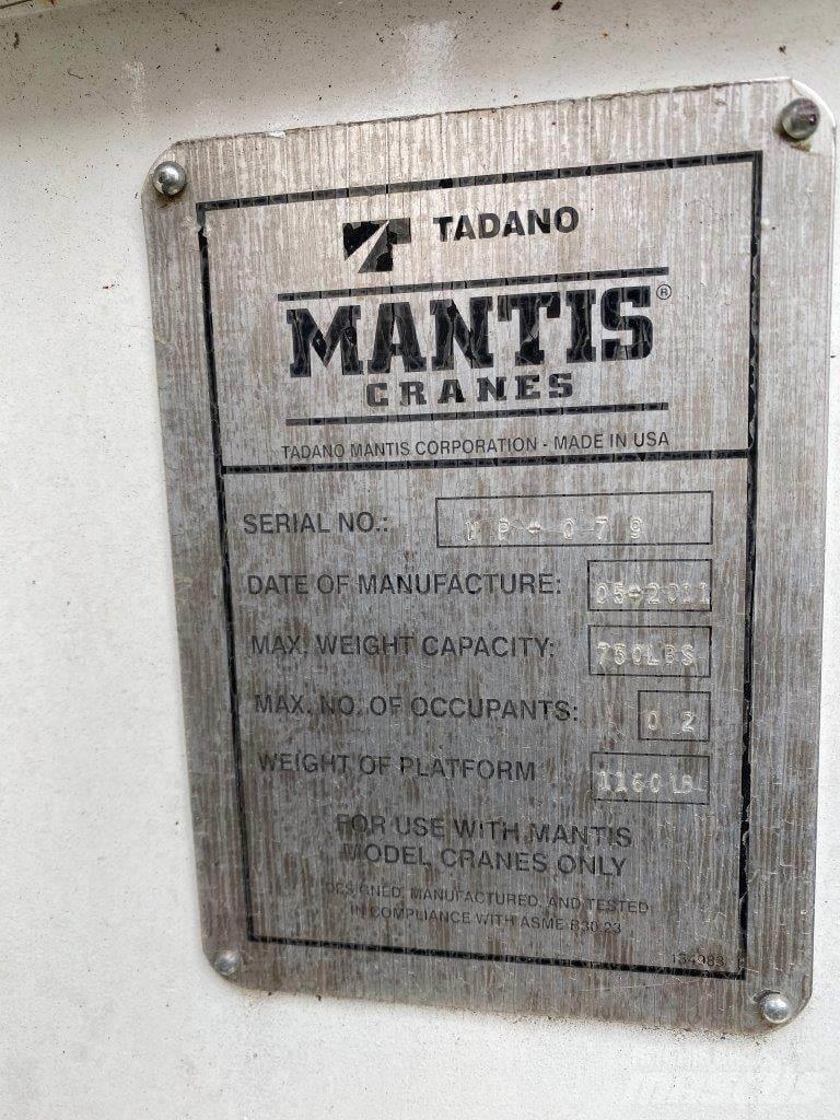 Mantis  Peças e equipamento de gruas