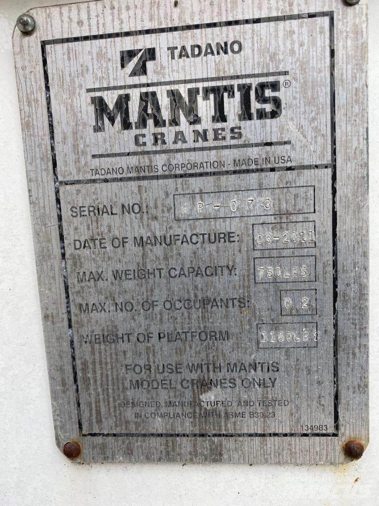 Mantis  Peças e equipamento de gruas