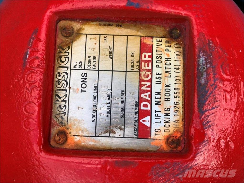  McKissick Peças e equipamento de gruas