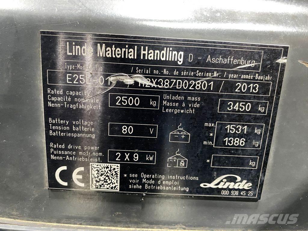 Linde E25L Empilhadores eléctricos