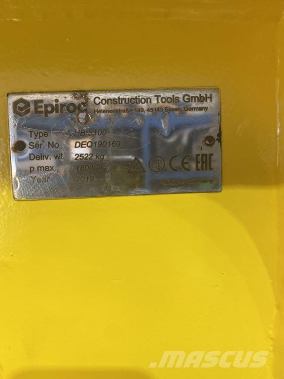 Epiroc HB3100 Martelos Hidráulicos