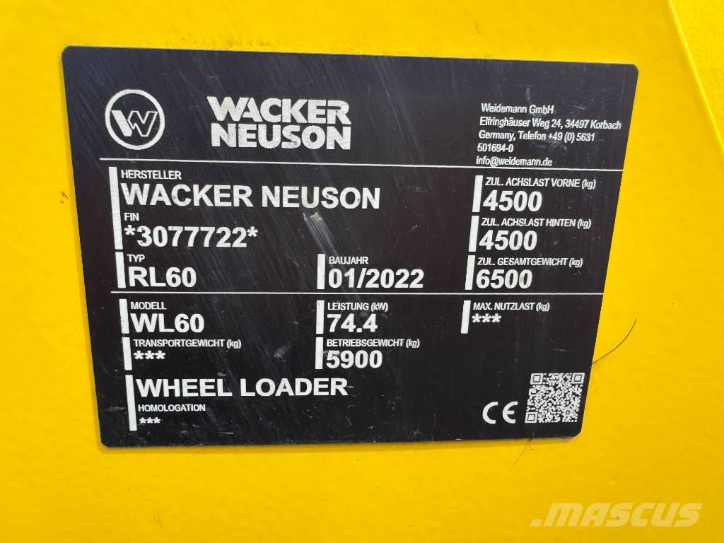 Wacker Neuson WL60 Pás carregadoras de rodas
