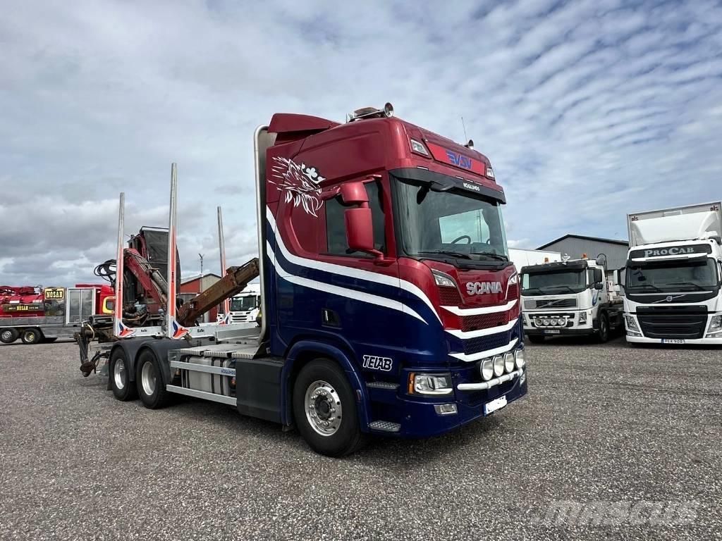 Scania R650B 6X4 NB Camiões de transporte de troncos