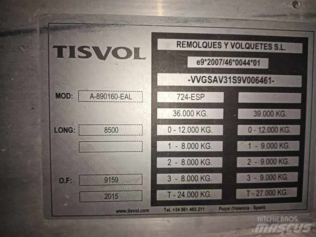  Tisvol A-890160-EAL Semi Reboques Basculantes