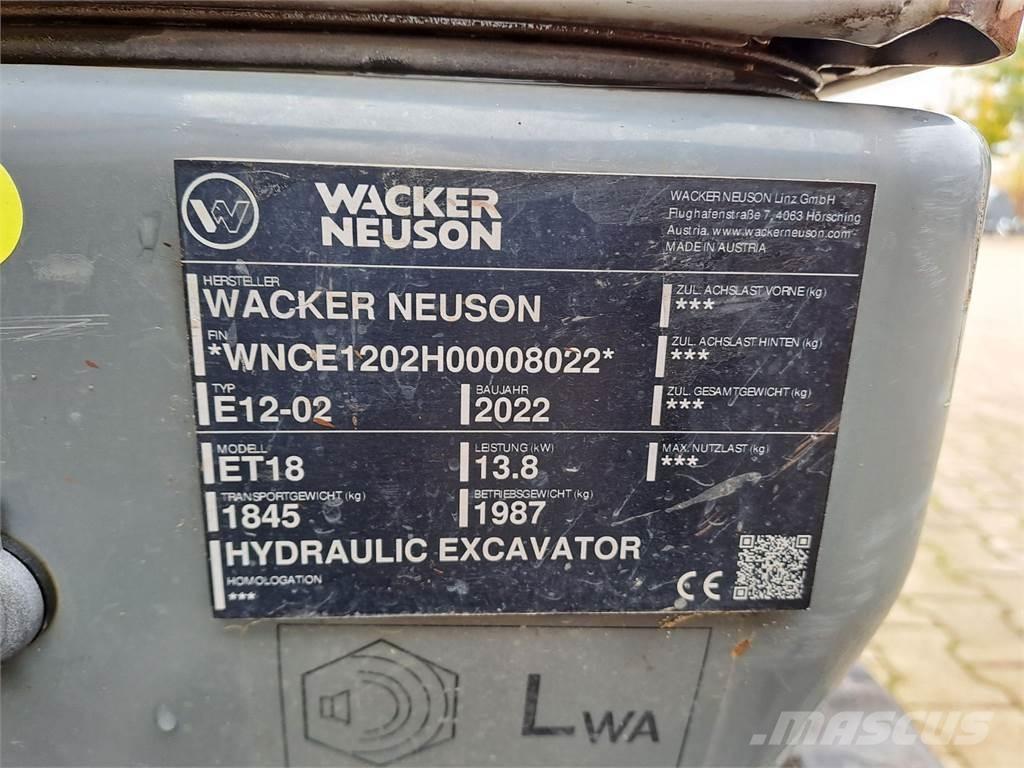 Wacker Neuson ET18 Escavadoras de rastos