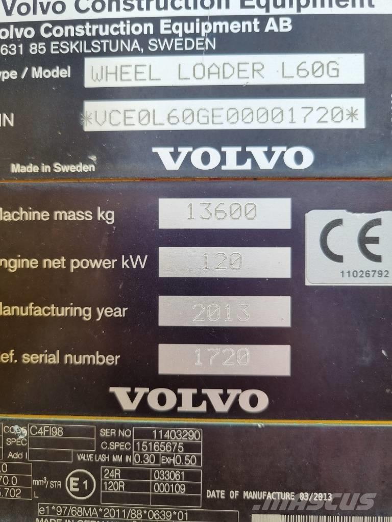 Volvo L 60 G Pás carregadoras de rodas