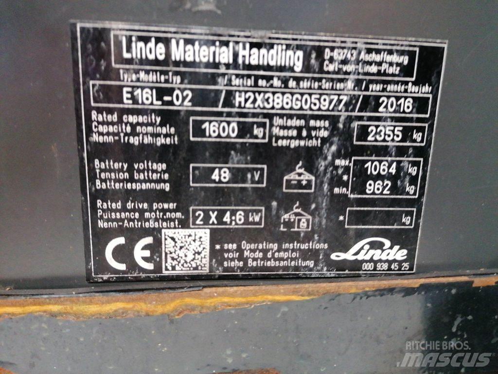 Linde E16L-02 Empilhadores eléctricos