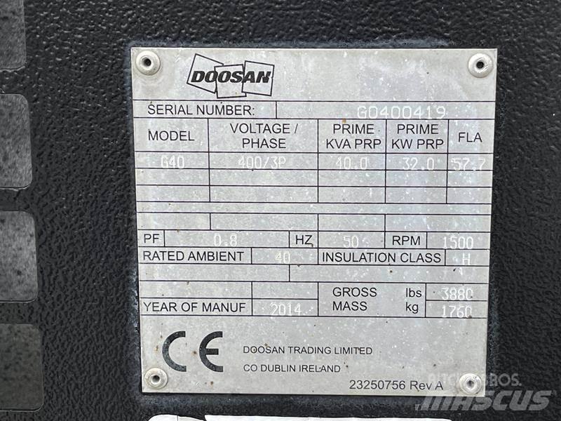 Doosan G 40 Geradores Diesel