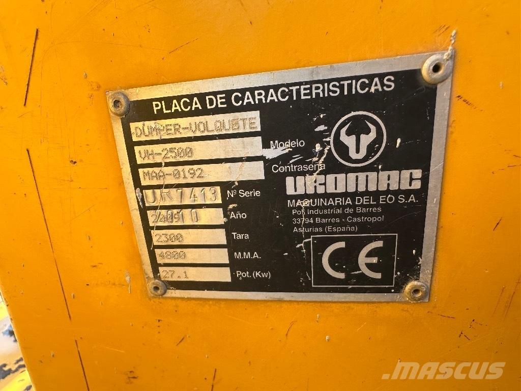 Uromac VH2500 Dumpers de obras