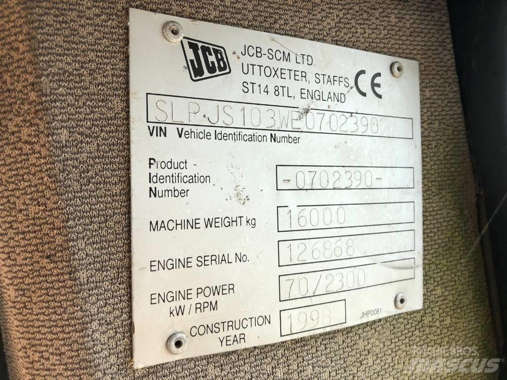 JCB JS 103 FOR PARTS Escavadoras de rastos
