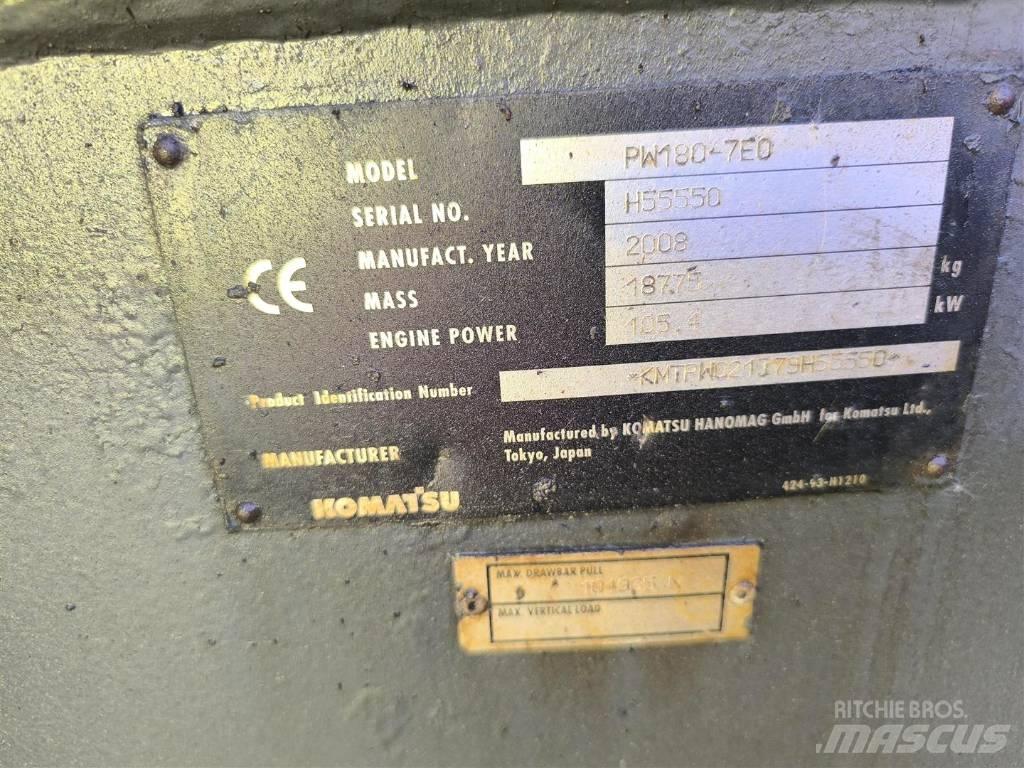 Komatsu PW 180-7 Escavadoras de rodas