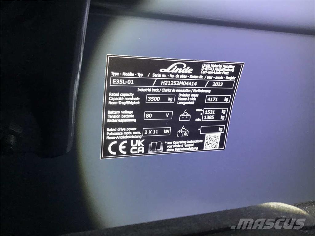 Linde E35L Empilhadores eléctricos