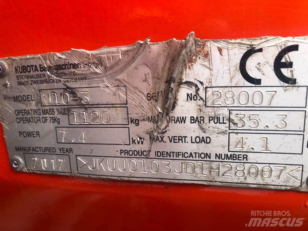 Kubota U 10-3 Mini Escavadoras <7t