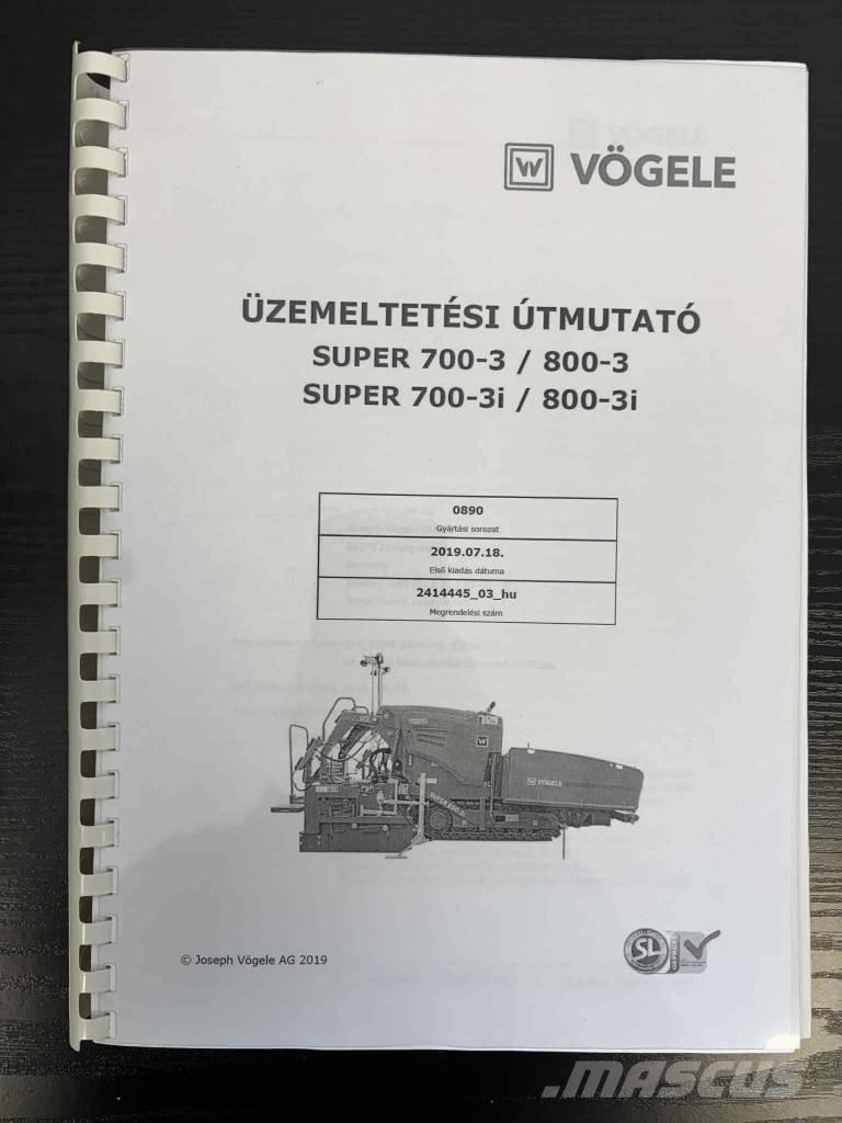 Vögele Super 800-3i Pavimentadoras de asfalto