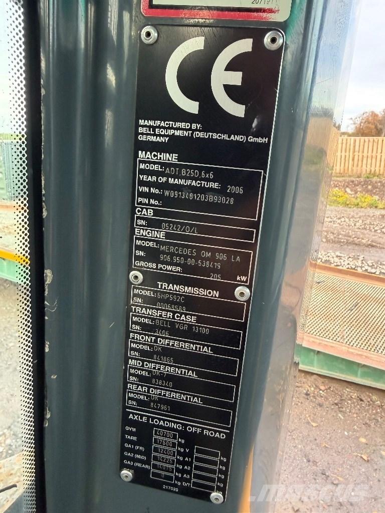 Bell B 25 D Camiões articulados