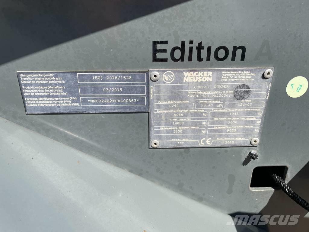 Wacker Neuson DV 90 Dumpers de obras
