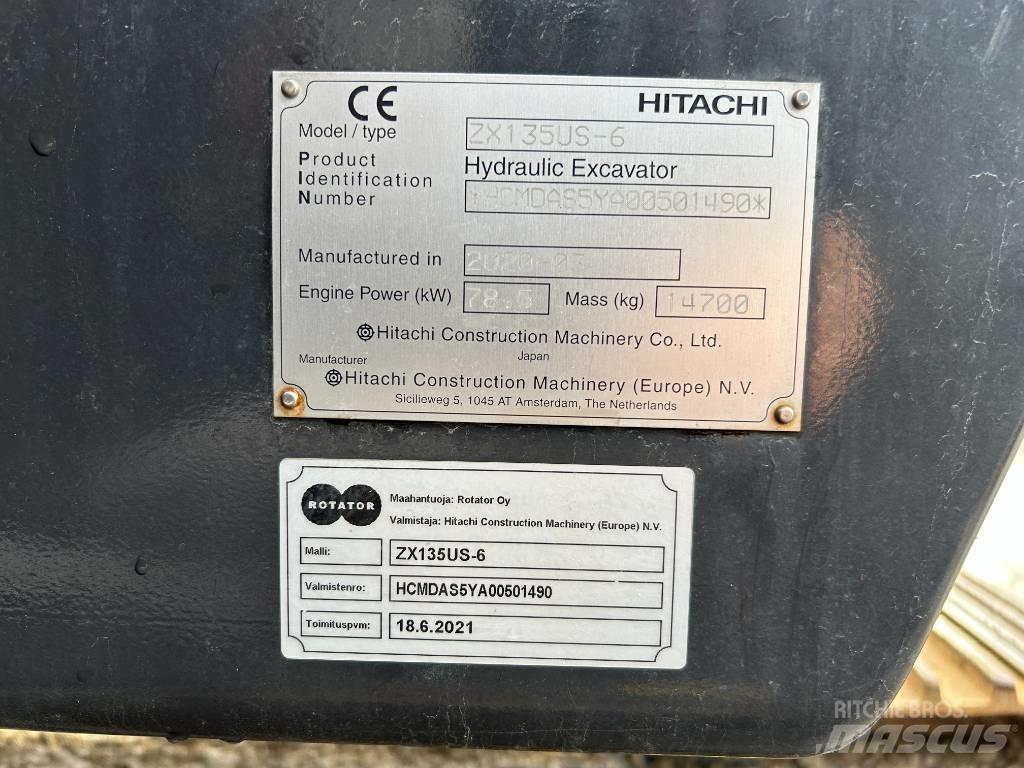 Hitachi ZX 135 US-6 Escavadoras de rastos