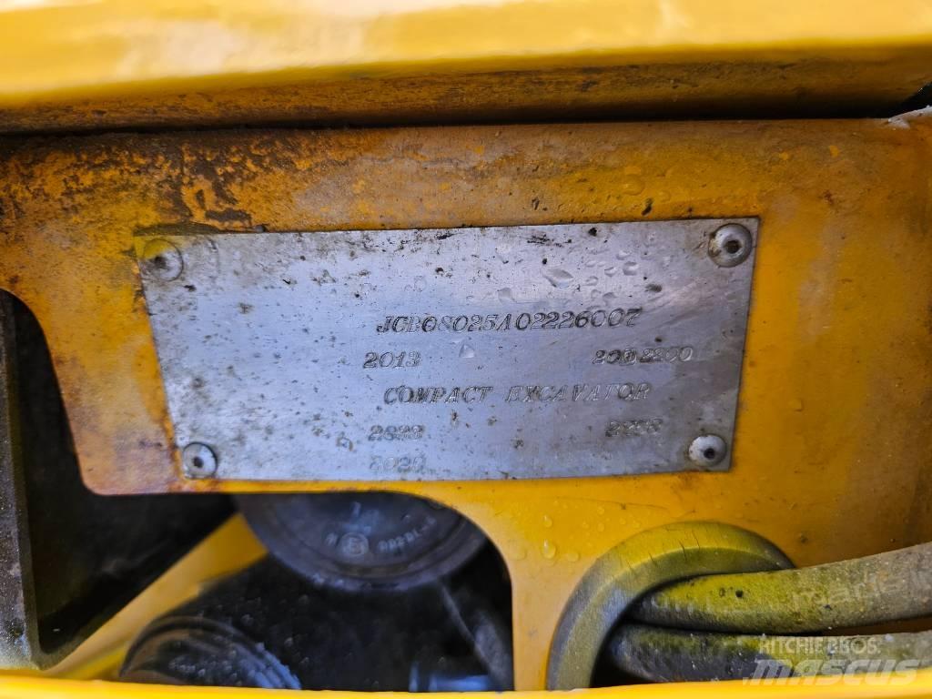 JCB 8025 ZTS Mini Escavadoras <7t