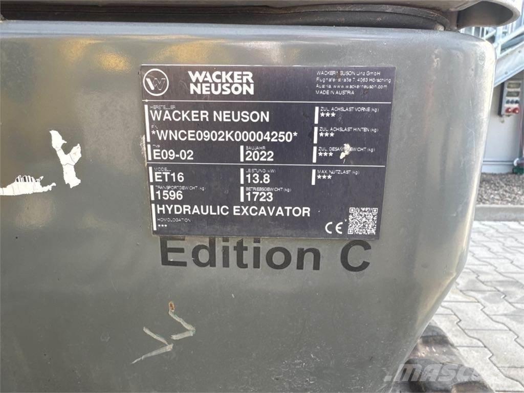 Wacker Neuson ET16 Escavadoras de rastos