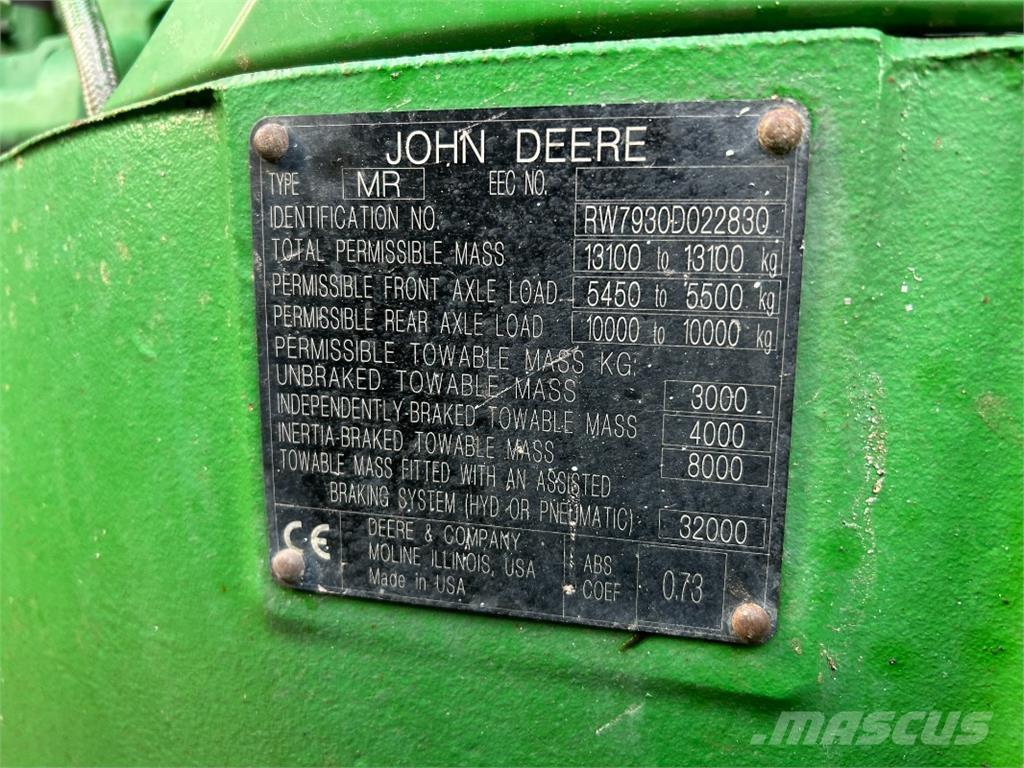 John Deere 7930 Tratores Agrícolas usados