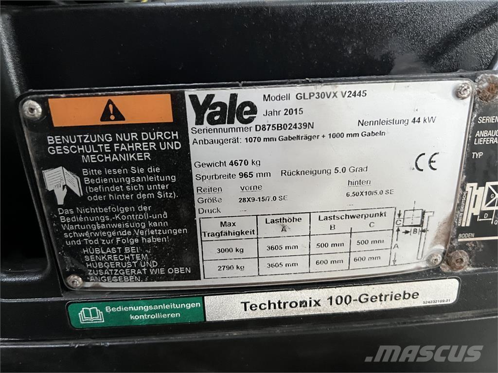Yale GLP30VXV2445 Empilhadores a gás