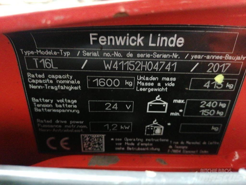 Linde T16L Porta palettes