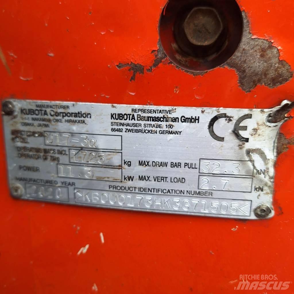 Kubota U 17-3 Mini Escavadoras <7t