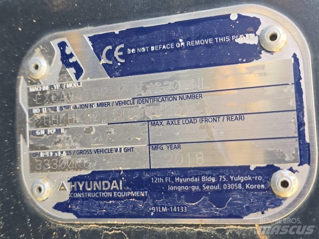 Hyundai HX 330 NL Escavadoras de rastos