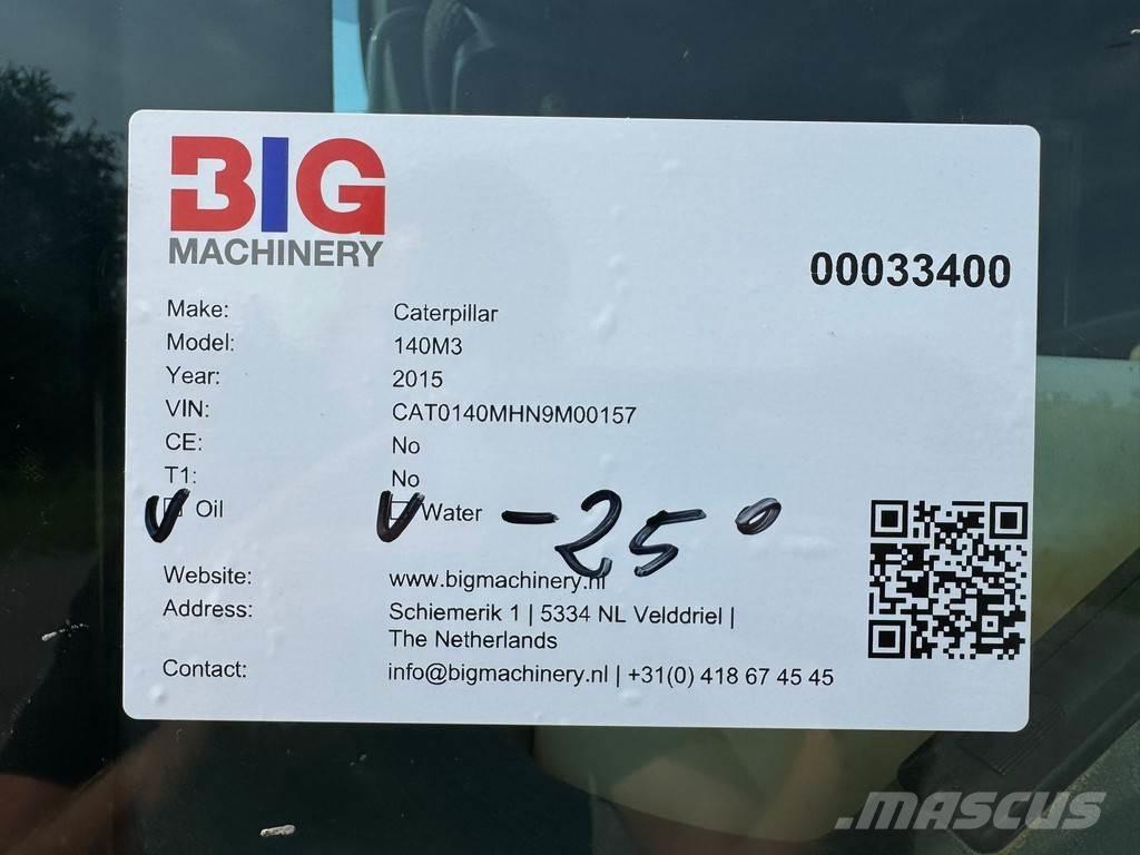 CAT 140M3 Motoniveladoras
