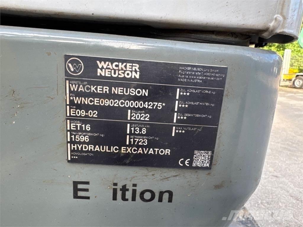 Wacker Neuson ET16 Escavadoras de rastos
