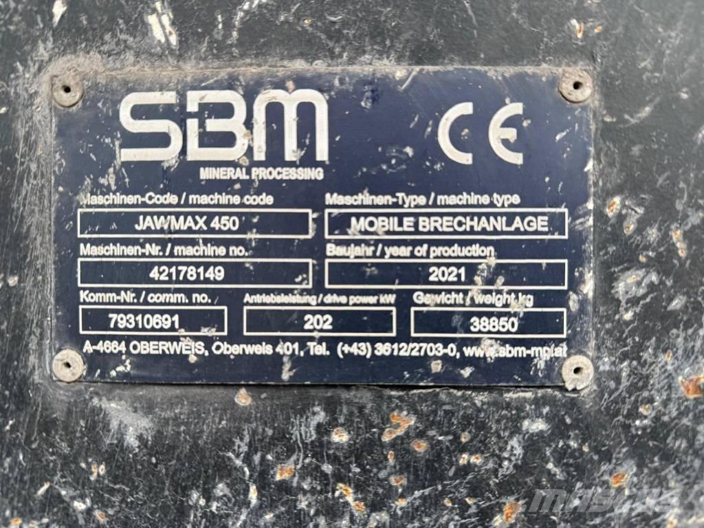 SBM Jawmax 450 Britadores móveis