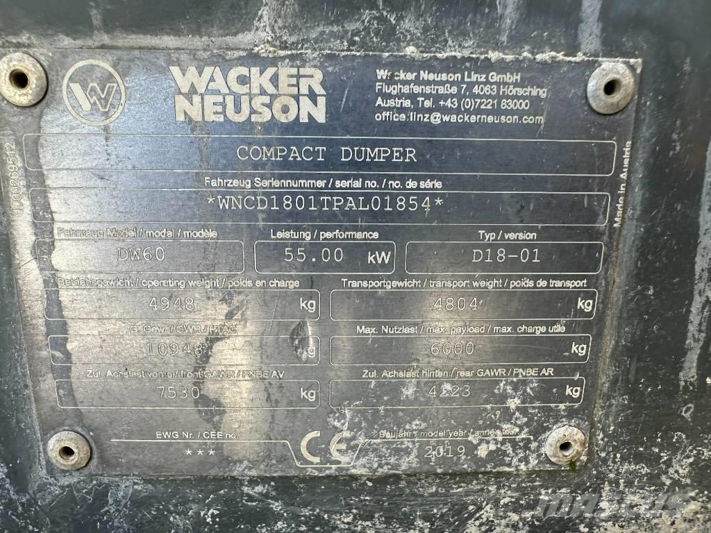 Wacker Neuson DW 60 Dumpers de obras
