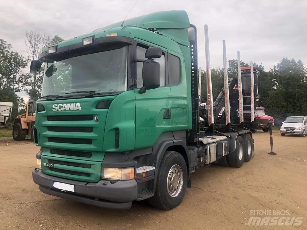 Scania R 480 Camiões de transporte de troncos