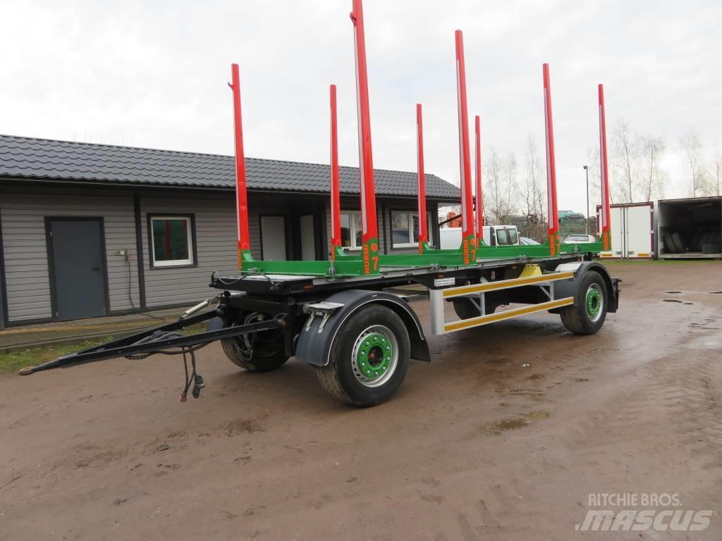  Rottger dwuosiowa Reboques de transporte de troncos