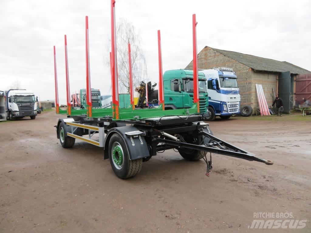  Rottger dwuosiowa Reboques de transporte de troncos