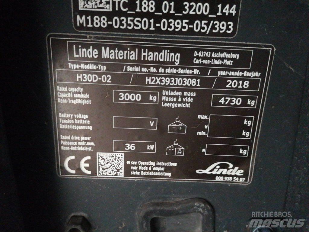 Linde H30D-02 Empilhadores Diesel