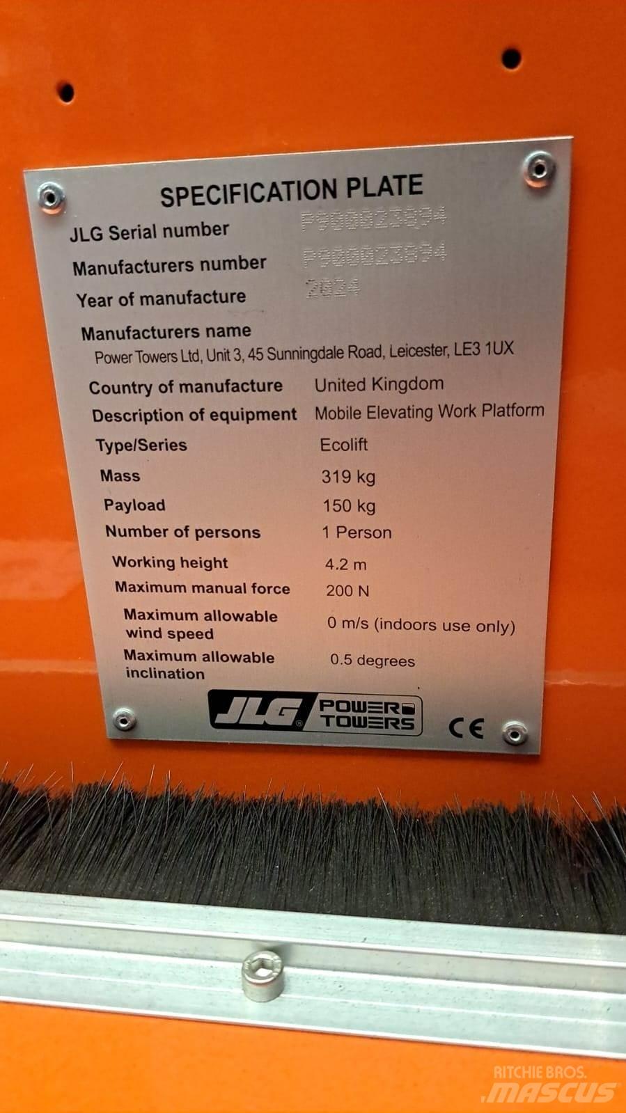 JLG Ecolift2.2 Outros elevadores e plataformas