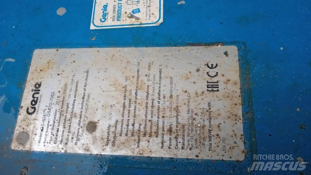 Genie GS4047 Elevadores de tesoura