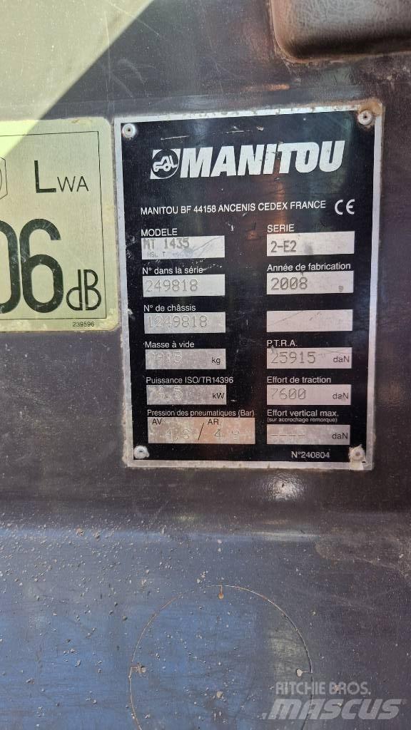 Manitou MT 1435 HSL Manipuladores telescópicos