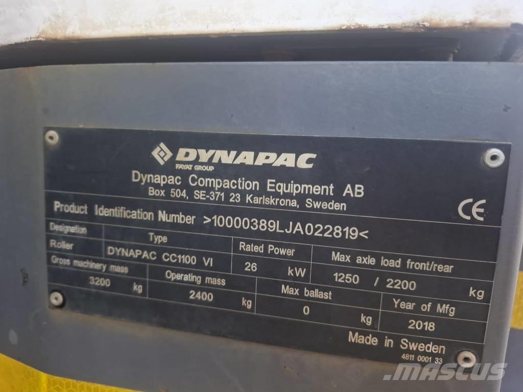 Dynapac CC 1100 VI Cilindros Compactadores tandem