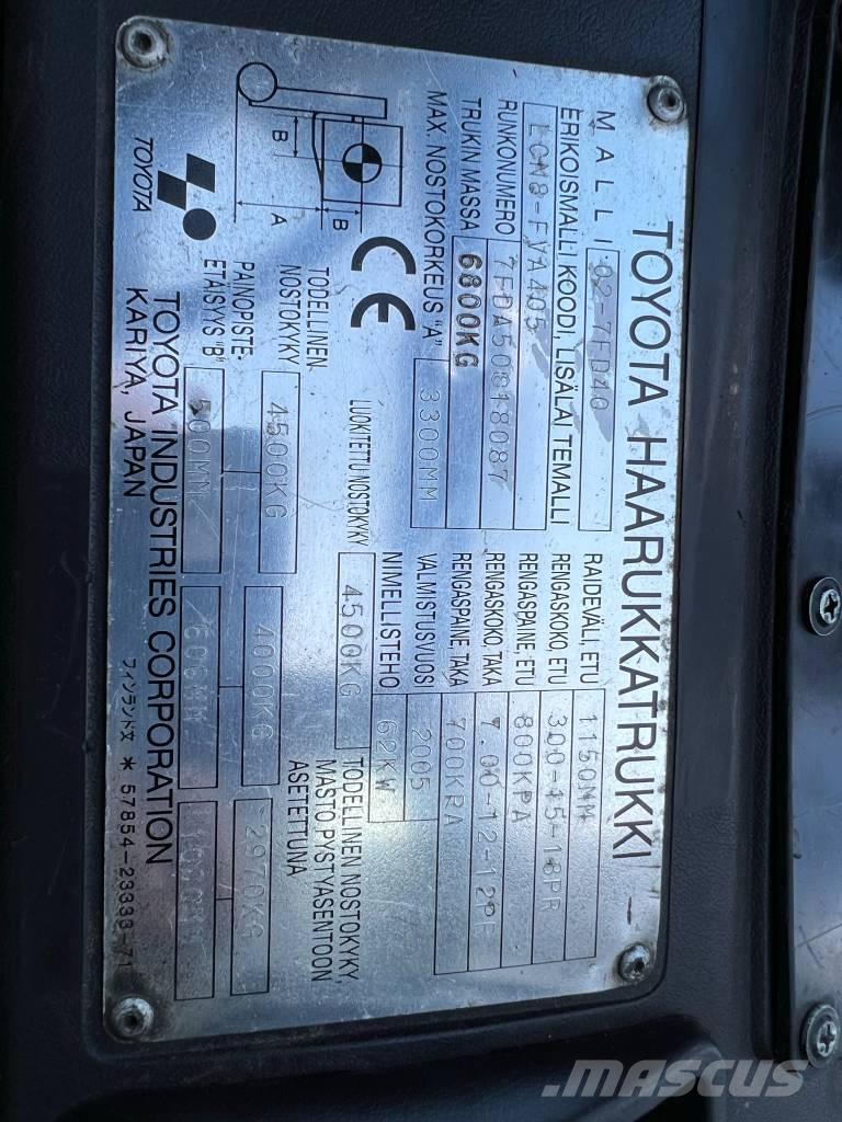 Toyota 02-7 FD 40 Empilhadores Diesel