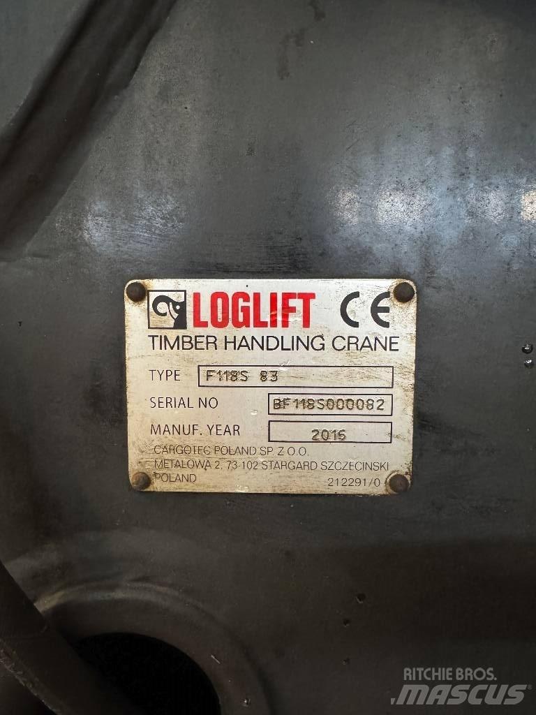 Loglift 118 S T Gruas para troncos