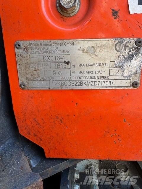Kubota KX 016-4 Mini Escavadoras <7t