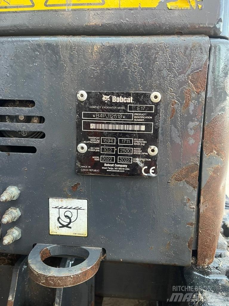 Bobcat E 17 Mini Escavadoras <7t